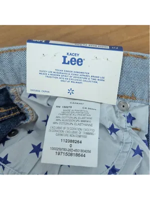 New Kacey Lee Denim Two Tone Flared High Rise Jeans 0 thumbnail 3