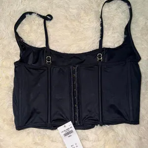Abercrombie & Fitch Lace‎ and Satin Bustier Size Small NWT Black thumbnail 1