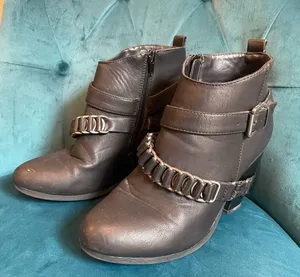 Motorcycle Style Booties thumbnail 1