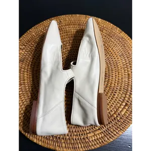 Sam Edelman Michaela Mary Jane Cream Leather Square Toe Ballet Flats Size 9.5 thumbnail 5