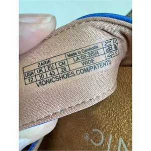 Vionic Blue Leather Strappy Sandals Womens 12 Comfort Summer Beachy Casual Shoes thumbnail 3