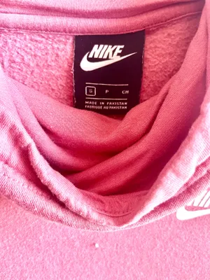 Nike Pink Funnel Neck Hoodie Sweatshirt- Women’s Small thumbnail 3