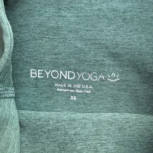 Beyond Yoga‎ sz XS Spacedye High Waisted Midi Leggings Dark Green Heathered thumbnail 4
