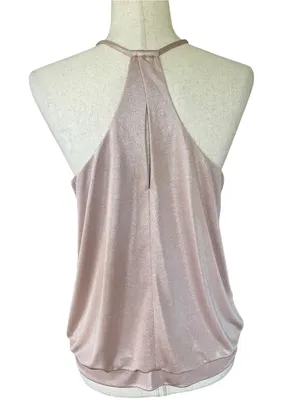 Express Cami Shine Tank features a shimmer finish. thumbnail 7