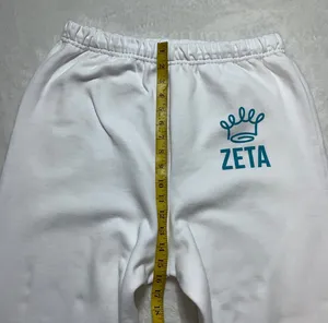 Jerzees Zeta "Living the Nu life white sweatpants womens size XL thumbnail 4