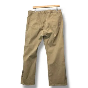 Hearts‎ of Palm Embellished Khaki Wide Leg Pants 16 Boho Indie Cottagecore Y2K thumbnail 3