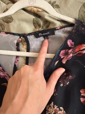 Madewell Black Floral Dress thumbnail 4