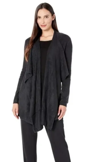 Barefoot Dreams Gray‎ / Black Cardigan Small/ Medium thumbnail 1