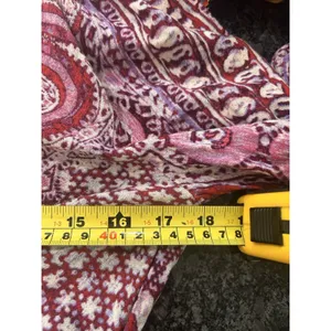 Free People Wild & Free Paisley Crop Top Size Medium Boho Bohemian Festival Fair thumbnail 8