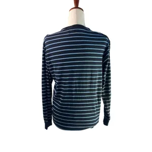 Lost Black Blue & Yellow Striped Long-Sleeve Shirt Size M thumbnail 3