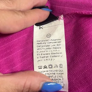 Shein Curve 2XL Hot Pink‎ Textured Knot Front Slip Mini Dress Sexy Summer Vacay thumbnail 6