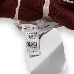DIANE VON FURSTENBERG Matilda Silk Dress jiraffe size 8 thumbnail 8