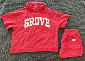 Grove The Brand Towel Terry Set Red Size M thumbnail 1