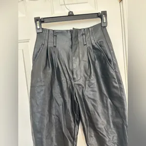 Abercrombie & fitch leather pants straight leg thumbnail 6