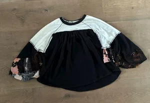 we the free people friday fever floral sleeve blouse thumbnail 3