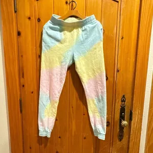 Frankie's Bikinis Aiden Sweatpant Rainbow Tie Dye medium thumbnail 2