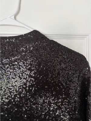H&M Short Sleeve Sequin Top thumbnail 2