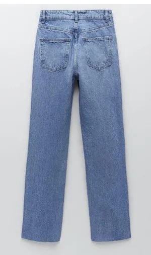 ZARA NWT Wide Leg Jeans thumbnail 11