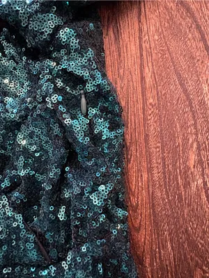 Lulus‎ Get Festive Emerald Green Sequin Mini Dress Small NWT Ruched Bodycon thumbnail 8