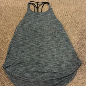 Lululemon Women’s Grey Raise the Barre Tank Top with Strappy Built in Sports Bra thumbnail 1
