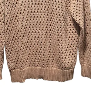 Aerie NWOT Open Knit Polo Sweater in Beach Dune‎ Size Smalll thumbnail 10