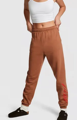 PINK - Victoria's Secret EVERYDAY FLEECE HIGH-WAIST GYM‎ PANTS thumbnail 1
