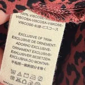 Free People Leopard Print swing mini dress swing tunic XL nwt boho thumbnail 6