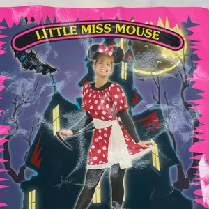Little Miss Mouse Red Polka Dot Dress & Sash only. Sz M Halloween Costume Adult thumbnail 2