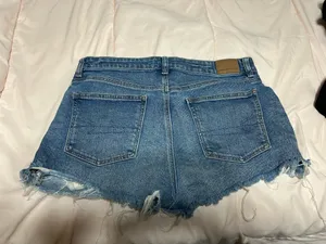 American Eagle Strigid Jean Shorts Ripped thumbnail 2