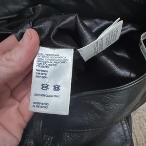 VINTAGE Tommy Hilfiger Women's Black Leather Pants Sz 6 Y2K Edgy Biker Grunge thumbnail 5