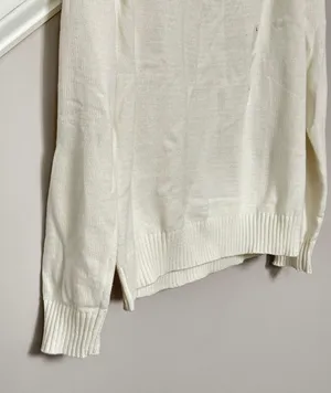 NWT Luxsoft Turtleneck Sweater White Size Large thumbnail 8