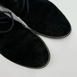 Stuart Weitzman Rove Boots Size 7.5 Black Suede Ankle Lace Up Leather Luxury thumbnail 12