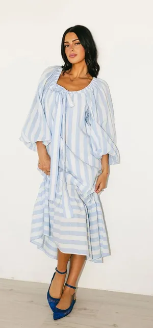 Capri Zoco Maxi Dress Blue Size M thumbnail 1
