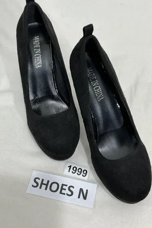 Womans Made In China Black Faux Suede Platform High Heel Eu 41 Us 8 thumbnail 1