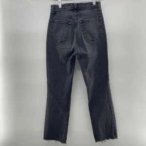 Abercrombie Fitch 26 2R The Ankle Straight‎ Ultra High Rise Jeans Distressed thumbnail 3