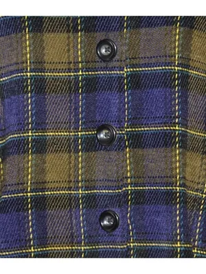 R&K Originals Womens 8 Plaid Jacket Navy Olive Acrylic Dark Academia Preppy thumbnail 4