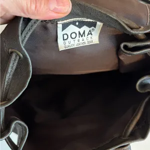 Doma Outback Mickey Mouse leather Vintage style hiking backpack travel sack thumbnail 8