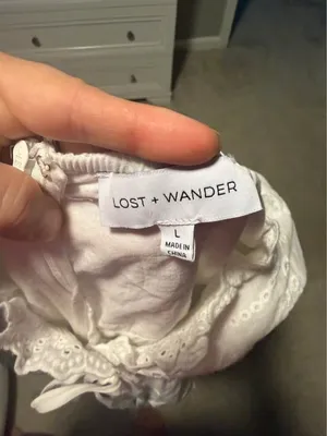 Lost + Wander Eyelet/Lace Mini Dress thumbnail 3
