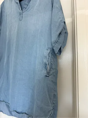 Thread & Supply Light Blue Denim Tunic thumbnail 3