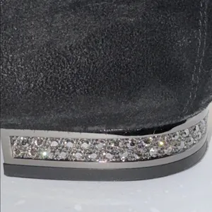Pedro Garcia Garan Loafers w Swarovski Crystals Black Suede Women’s EU 8 US 8 thumbnail 5