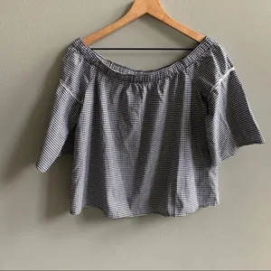 Abercrombie & Fitch Off the Shoulder Gingham Top thumbnail 8