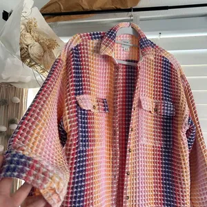 Urban outfitters Colorful Textured Shacket 70s Retro Indie Boho Size XS thumbnail 2