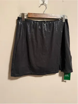 NWT Halara Softlyzero™ Faux Leather High Waisted Split Hem Skort- Size Medium thumbnail 4