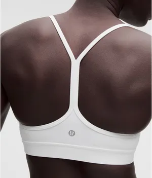 White Lululemon Flow Y Sports Bra thumbnail 5