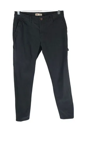 Dickies Womens Black Canvas Carpenter Pants Size 6R Cotton Blend Workwear thumbnail 1
