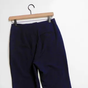 NANUSHKA Tulip Cady‎ Flared Trousers Navy Blue Solid Slit Legs Office Small thumbnail 10