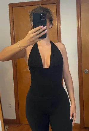 Garage Halter Top Black thumbnail 1
