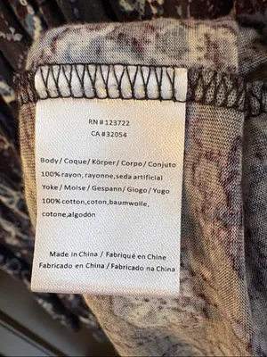 EUC Anthropologie One September Deauville Embroidered Tiered Top Size XS thumbnail 9