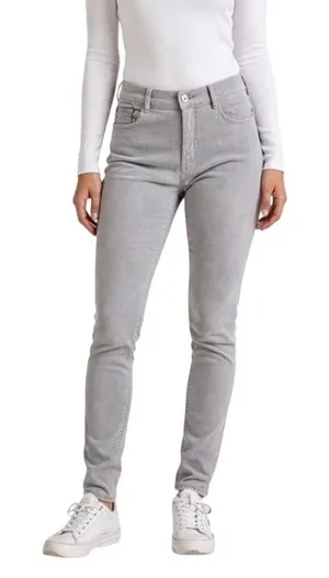 LOFT Modern Skinny Corduroy Pants Womens 28/6 Taupe Grey Stretch‎ Trousers thumbnail 1