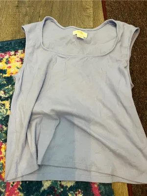 Anthro Maeve purple square neck top xl thumbnail 7